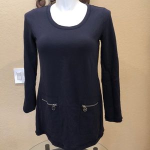 Michael Kors navy blue tunic sweater